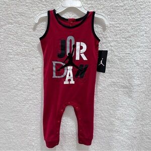 Baby Jordan Red Romper